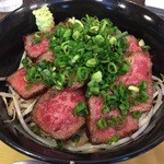 カレーショップ エチゴヤ - プレミアムステーキ丼