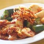 Assortment of 3 types of kimchi