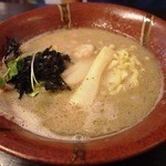 夢ノ弥 - 塩ラーメン濃厚鶏白湯（６５０円）