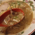 夢ノ弥 - 牛すじ炭焼きラーメン（７５０円）