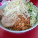 ラーメン二郎 - 小少なめ+ねぎ汁なし　　　690円+100円