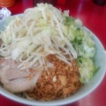 ラーメン二郎 - 小少なめ+ねぎ汁なし　　　690円+100円