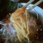 Raamen Gantetsu - がんてつ　マーー油醤油　麺アップ