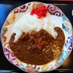 中央区役所　グリル - カレーライス￥430お皿がエキゾチック
