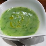 オステリア・イル・カスターニョ - 新タマネギの冷たいスープ