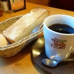 Komeda Kohi Ten - 2014年11月　たっぷりアメリカンコーヒー+モーニングサービス【500円】