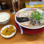 盛多や - ★大盛ラーメン＝５８０円
          小飯＝１００円