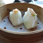 広東料理 センス - ホタテとカニ入り海鮮蒸し餃子