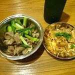 ダルバート食堂 - 砂肝ブテコと豚チョエラ