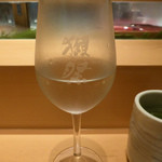 築地すし好 JIN仁 - 獺祭のオリジナルグラス