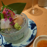 築地すし好 JIN仁 - 天然マグロ、ひらめ、あわびのお造り