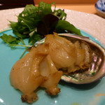 築地すし好 JIN仁 - あわびのバター焼き