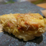 築地すし好 JIN仁 - 毛がにの身と味噌のにぎり