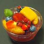 ドルチェフェリーチェ - 料理写真:ライチとハイビスカスのフルーツジュレ