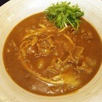 浅右衛門 - 牛の腸を油で揚げた油かす、たまねぎ、挽肉が入っている！！(・。・;