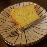 ゑびす - 「天ざるそば」に付くシフォンケーキ