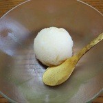 御料理 はやし - デザートの『柚子のシャーべット』～♪(^o^)丿