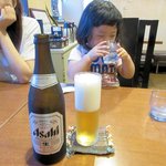 ステーキハウスダヂ - ビール中瓶2015.06.15