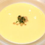 Restaurant27 - 季節のコース 3348円 のとうもろこしの冷製スープ