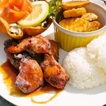 Sea Ray - プレートランチ＆単品メニューのもち粉チキン。さくさくカリッと食感が美味しい！