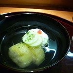 Gion Namba - 鱧のしんじょうと焼茄子のお吸い物