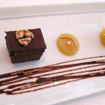 銀座 シェ・トモ - ブーダン・ノワールのキューブ仕立て