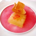 銀座 シェ・トモ - イマジネーションのデザート（グレープフルーツ）