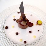 銀座 シェ・トモ - イマジネーションのデザート（チョコレート）