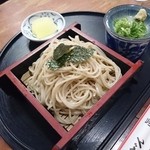 真金堂 - ざる蕎麦（天丼定食 1000円）2015年6月