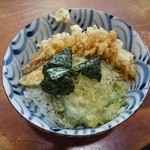 真金堂 - 天丼（天丼定食 1000円）2015年6月