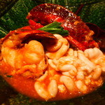 龢 - 【H27.3.4】オマール海老と鱈白子　牡蠣とアメリケーノのソース２６００円。