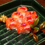 龢 - 【H27.3.4】本鱒の棒寿司９００円。