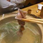 真 ゆき - 昨年のホタルイカシーズン中の一枚♪ホタルイカのしゃぶしゃぶっ！サッとレアで召し上げれ！