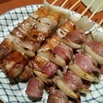 美久馬 - 豚バラと砂ずりは焼き加減が素晴らしくとても美味しかった！