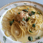 パステル 丸井水戸店 - モッツァレラと海老のクリームソース