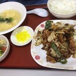 開華園 - 豚肉とキャベツの味噌炒め（第三回訪問）