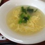 開華園 - 豚肉とキャベツの味噌炒めスープ（第三回訪問）