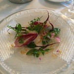 マダム・トキ - サヨリのマリネ、国産筍とワカメ～春の香り～