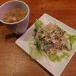 ホンキー トンク - セットのサラダ＆スープ