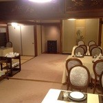 Kasei rou - 2階のテーブル席(紫陽花のシーズン以外はここも個室となる)