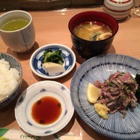 新宿割烹 中嶋 - いわし刺身定食（800円）
