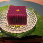 懐石カフェ 蛙吉 - 蛍籠～カシスの羊羮