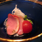 懐石カフェ 蛙吉 - 鴨と長芋のカッペリーニ