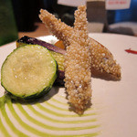 懐石カフェ 蛙吉 - わかさぎのせせらぎ揚げ