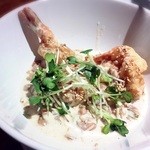 博多フードパーク 納豆家 粘ランド - エビマヨ納豆ソース