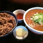 東京風食堂 - 牛丼・カレーうどんセット