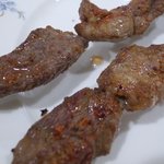 ウイグル料理 ローラン - カワプ（ラムの串焼き）　とってもジューシー