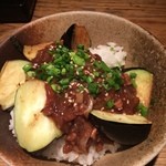 貝鮮市場 - 合挽肉茄子味噌丼