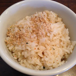 麺や ハレル家 - 【4周年記念限定】
      焼鯛の煮干し混ぜ飯
      150円