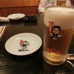 Sekaino Yamachan - 生ビール（中ジョッキ）￥４８０